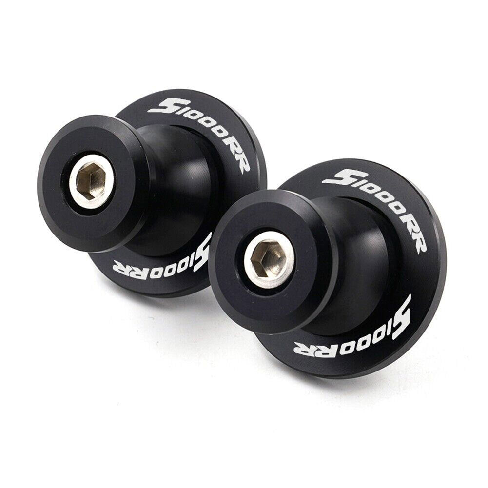 Black Swingarm Spools Stand M8 Screws Slider for BMW S1000R S1000RR 2014-2018
