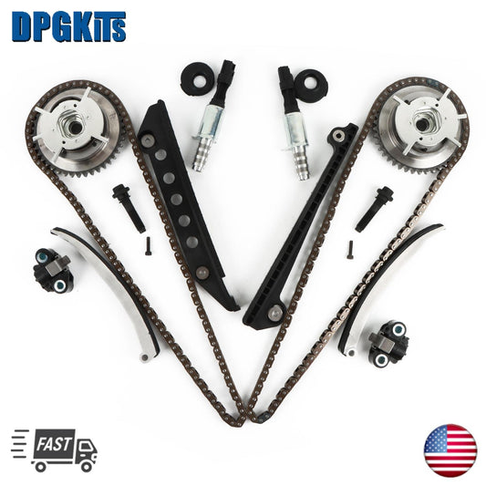 Timing Chain Kit Cam Phaser VCT Selenoid Fits 05-10 for Ford 4.6L TRITON 3-Valve