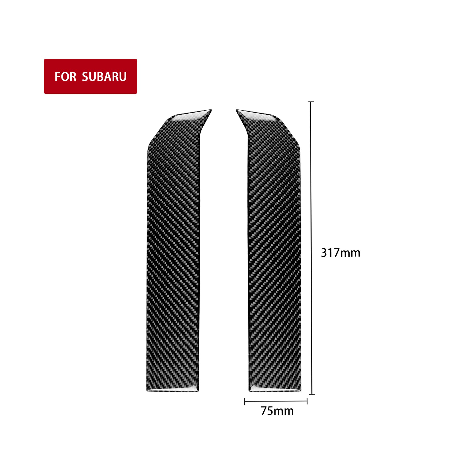 Carbon Fiber Interior Decorative Cover Trim for Subaru BRZ for Toyota 86 2017-2019