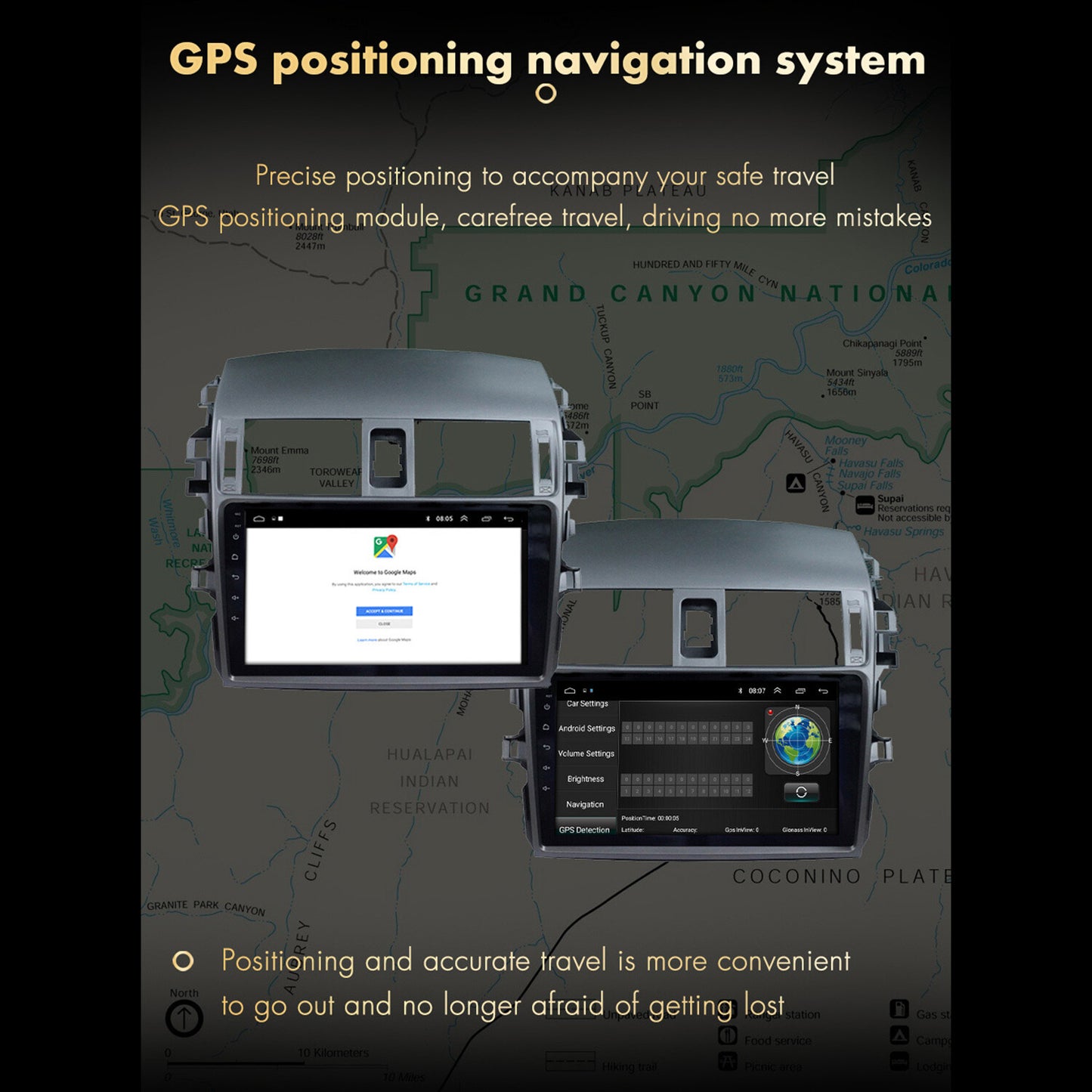 9 CarPlay Android 12 Car Stereo Radio Player GPS Navi For 06-13 for Toyota for Corolla