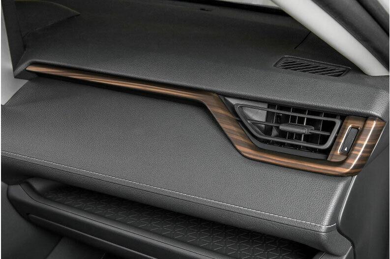 Center Console Dashboard Strip Trim for Toyota RAV4 2019-2023 Brown Wood Grain