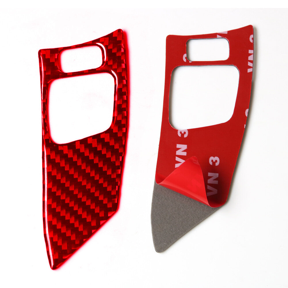 for Lexus IS250 350 2006-2012 Red Carbon Fiber Steering Wheel Trim Cover Type B