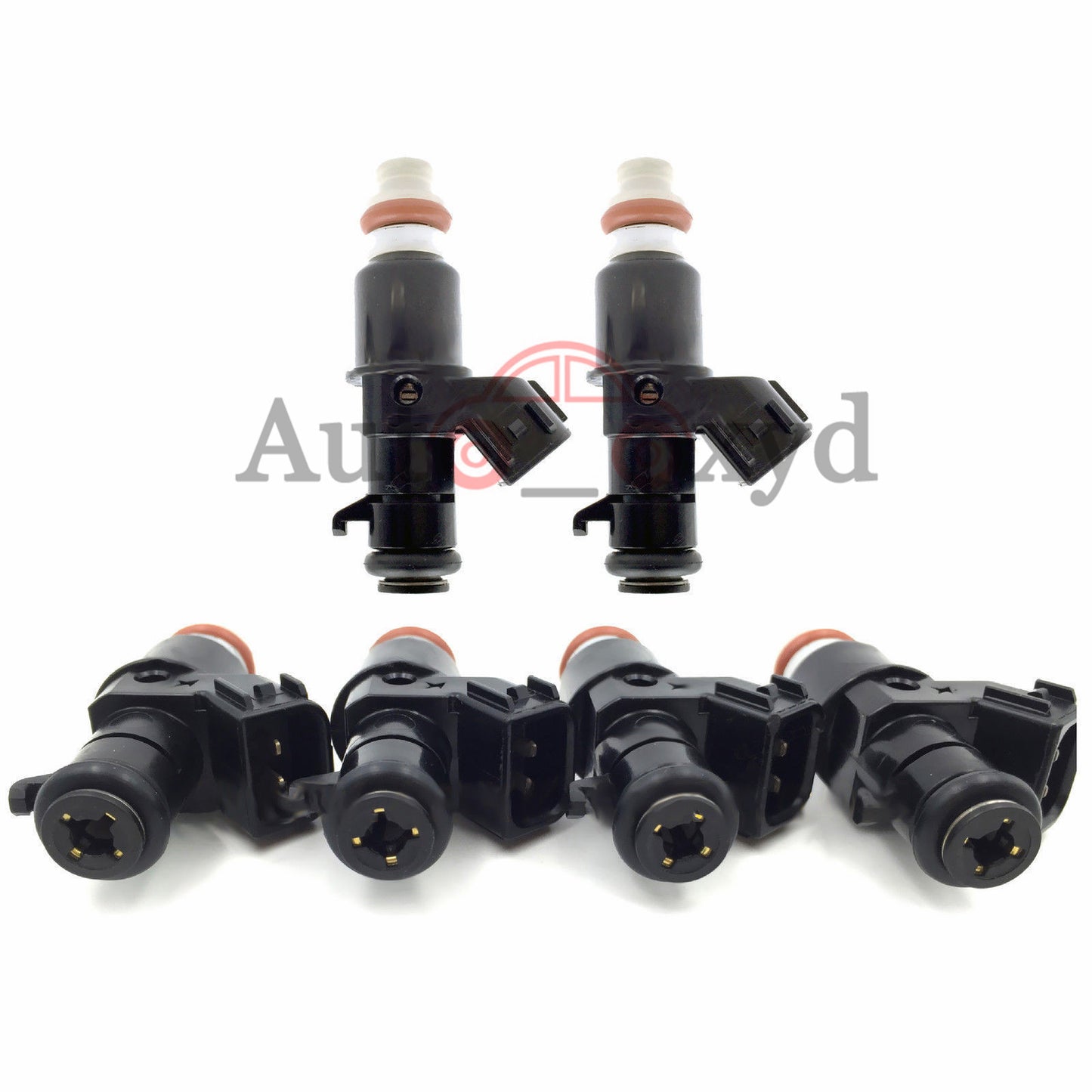 Set of 6 Fuel Injectors Nozzle 16450-RZP-003 for Honda Pilot 16450RZP003 Tested