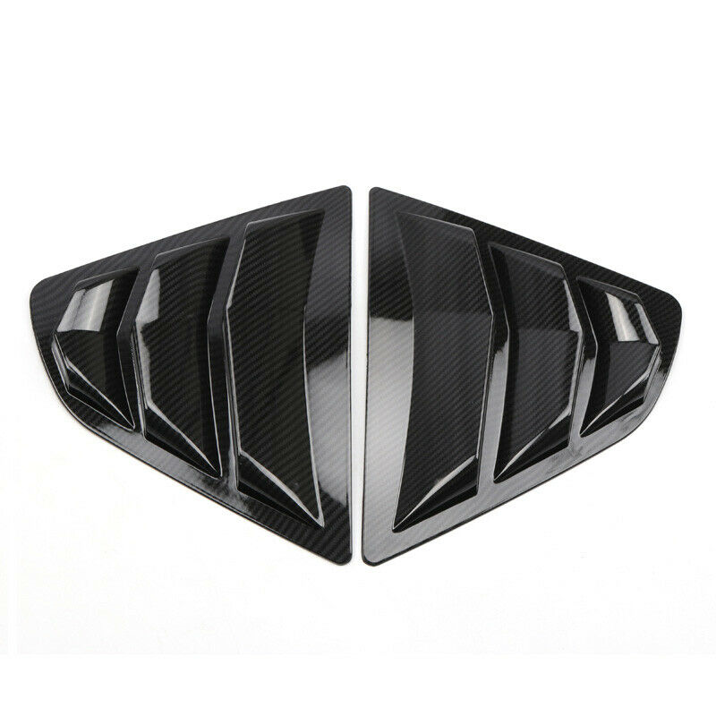 for Toyota for Camry 2018-2023 Carbon ABS Rear Side Window Louver Shutter Cover Trim