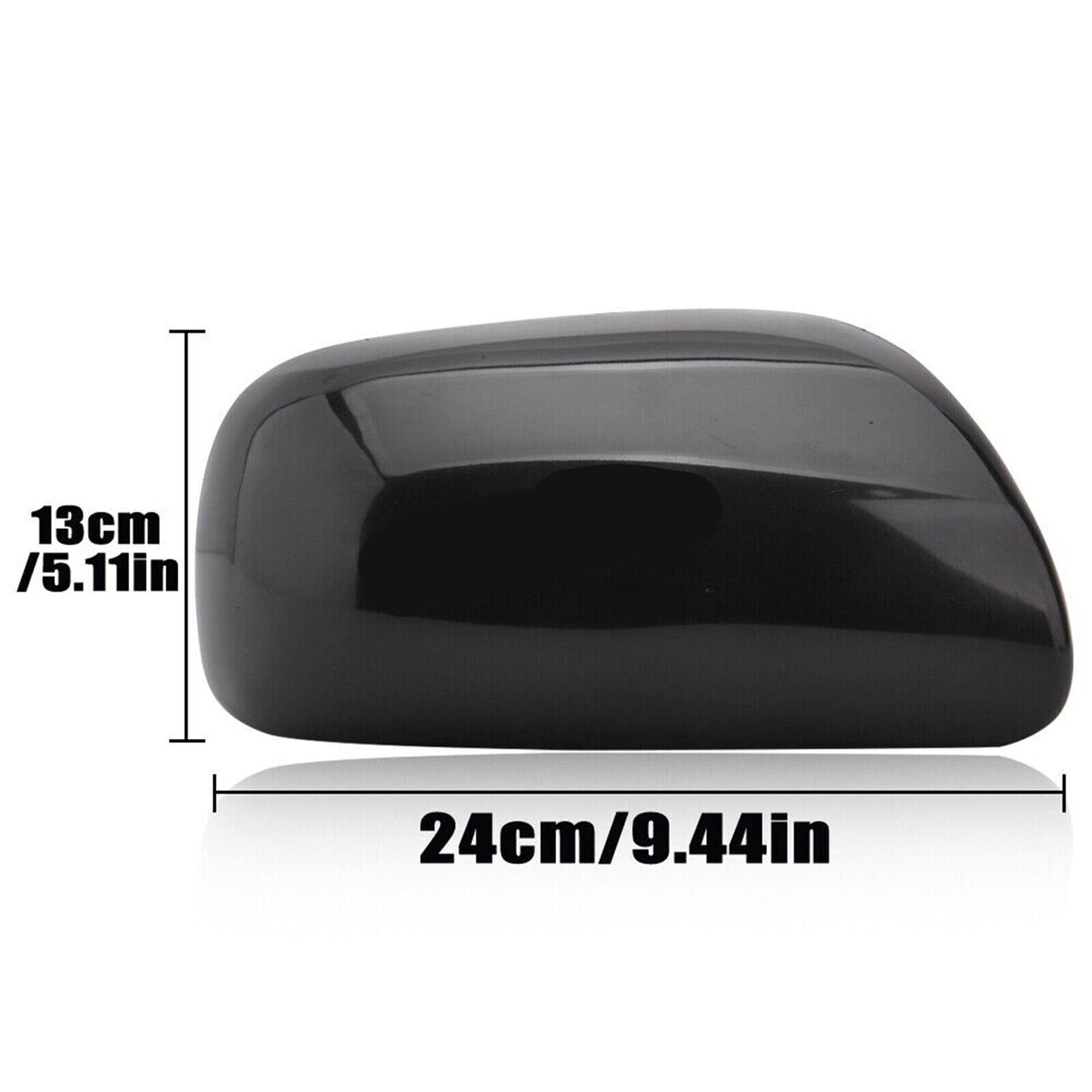 Side Mirror Cap Cover for Toyota 07-11 Yaris 04-09 Prius Black Driver Left Side