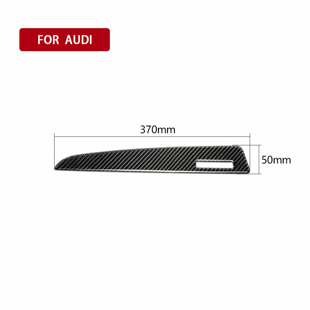 Carbon Fiber for Co -pilot Dashboard Strip Trim Cover Fit for Audi Q5 2010-18