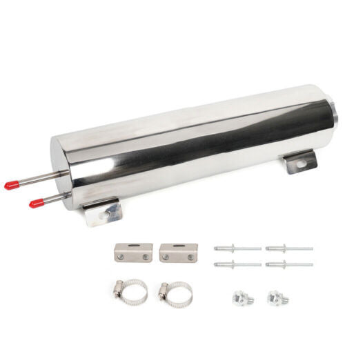 3 X 16 50OZ Polished Stainless Steel Radiator Over Flow Puke Tank Catch Can