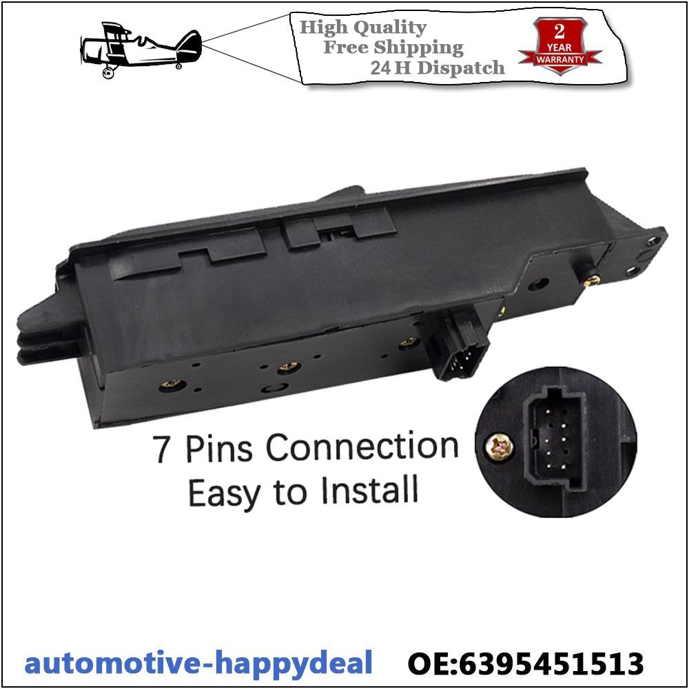 Electric Power Window Switch for Mercedes-Benz VIANO VITO W639 Driver Side 7Pins