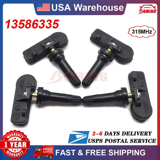 4pcs TPMS NEW Tire Pressure Monitoring Sensors Fit for Chevy for GMC 13586335