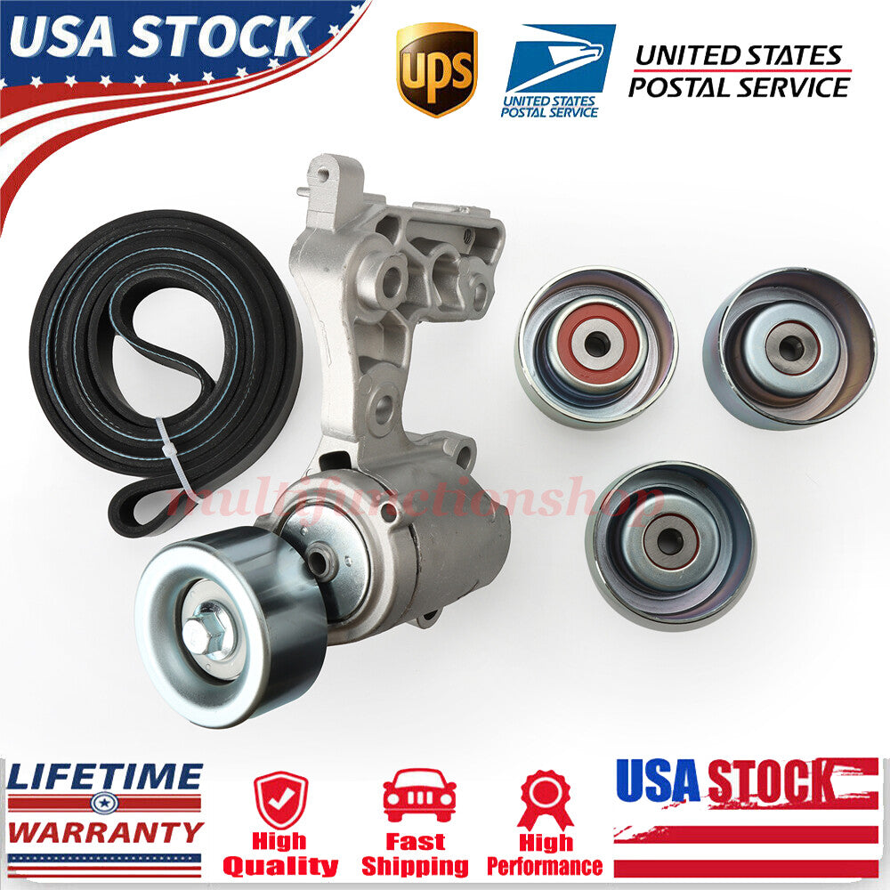 Drive Belt Tensioner Idler Pulley Kit for Toyota Tacoma 4Runner Tundra V6 4.0L