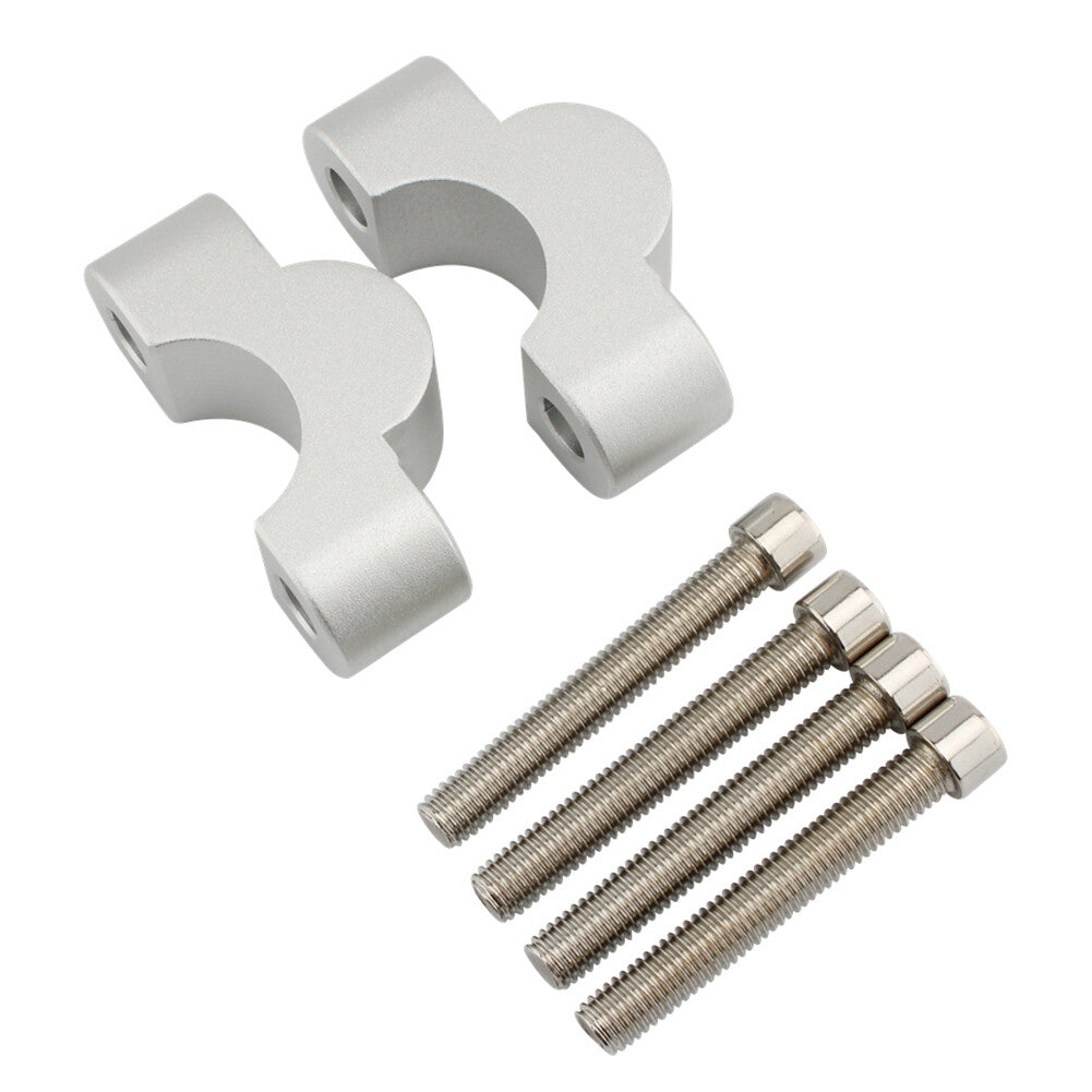 Handlebar Risers Handle Bar Lift Clamp Adapters for BMW S1000XR 2020-2023 Silver
