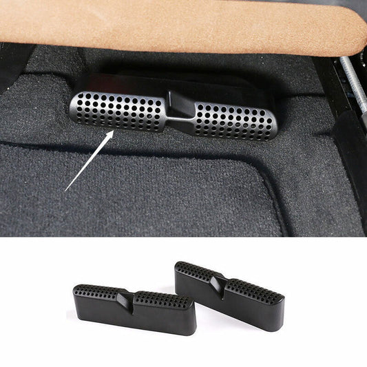 Fit for BMW X5 G05 2019-2023 ABS Black for Seat Lower Air Vent Out Dust Cover Decor
