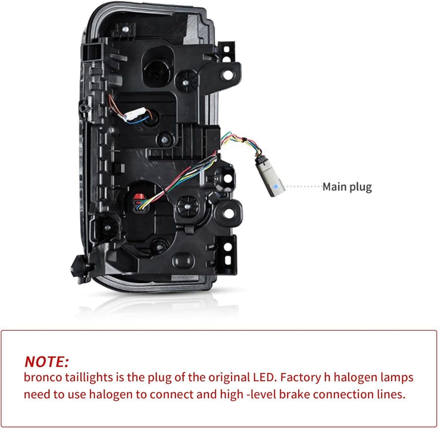 One pair of full LED taillights for Ford for Mustang 2021-2024 with dynamic animation.