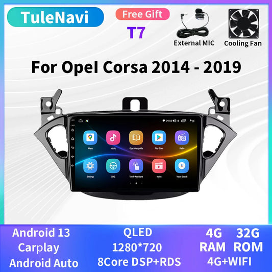 for Opel Corsa E for Opel Adam 2014-2019 Android Car Stereo Radio CarPlay GPS Screen