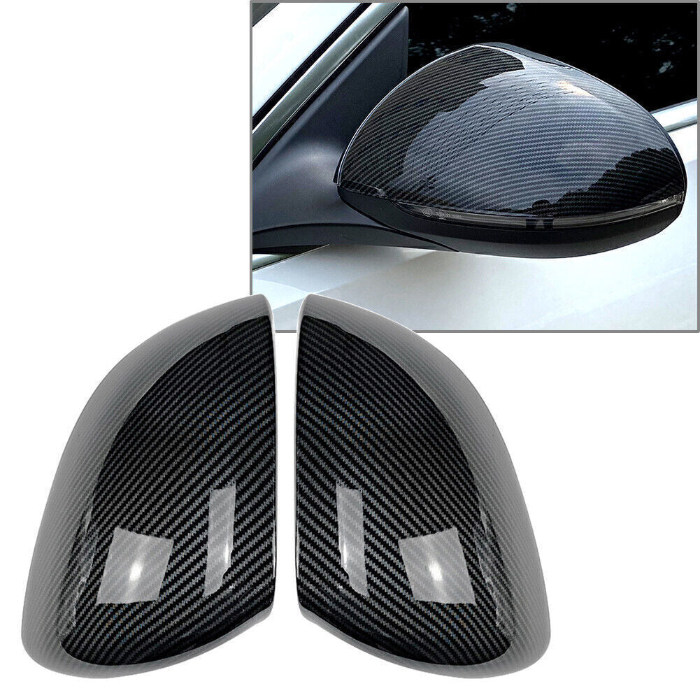 2pcs Carbon Fiber Rear View Mirror Cover Shell Fit for Mercedes Benz C-Class W206