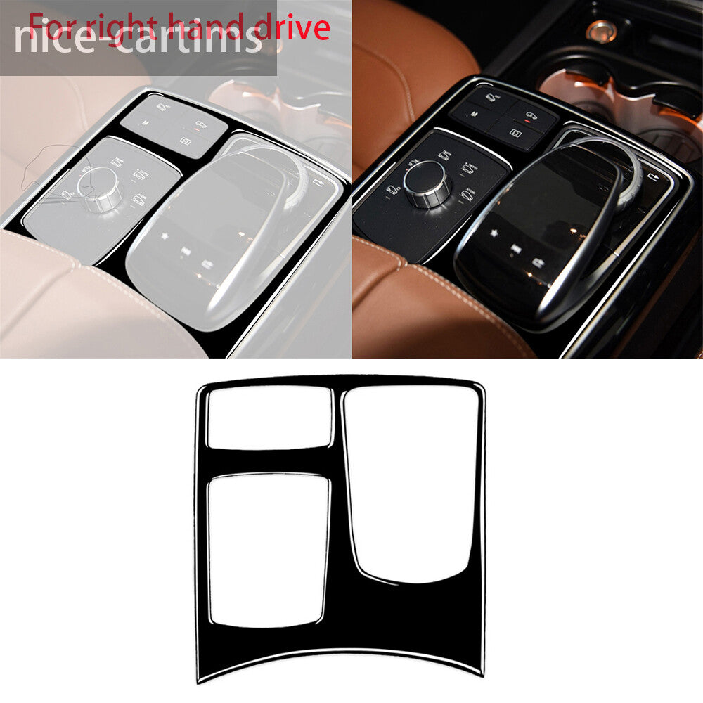 for Benz GLE GLS ML GL Class 2013-19 Gloss Black Gear Multimedia Panel Cover RHD