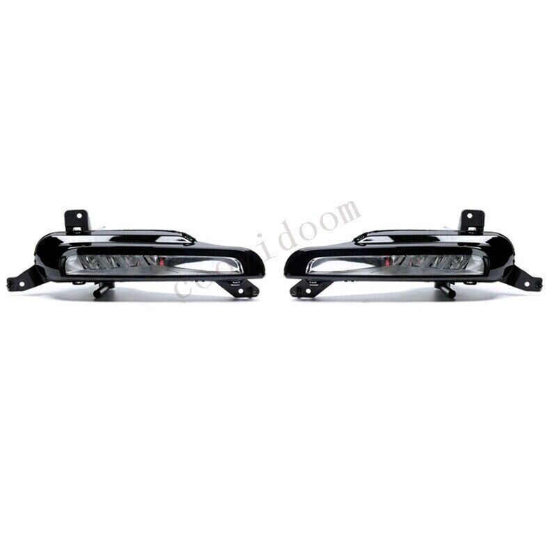 Pair Front Fog Light DRL Daytime Running Lights for Range Rover Evoque 2016-2018