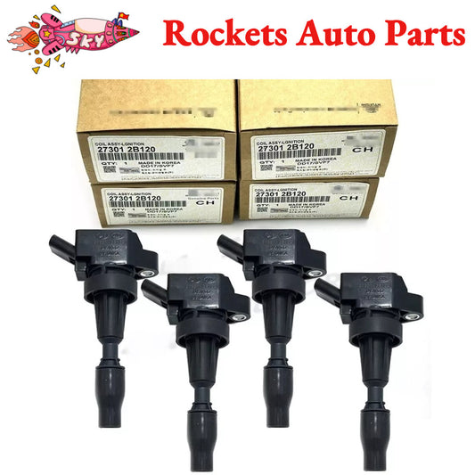 4X Ignition Coil for Hyundai for Veloster Kona for Kia Seltos Soul 1.6L Turbo 273012B120