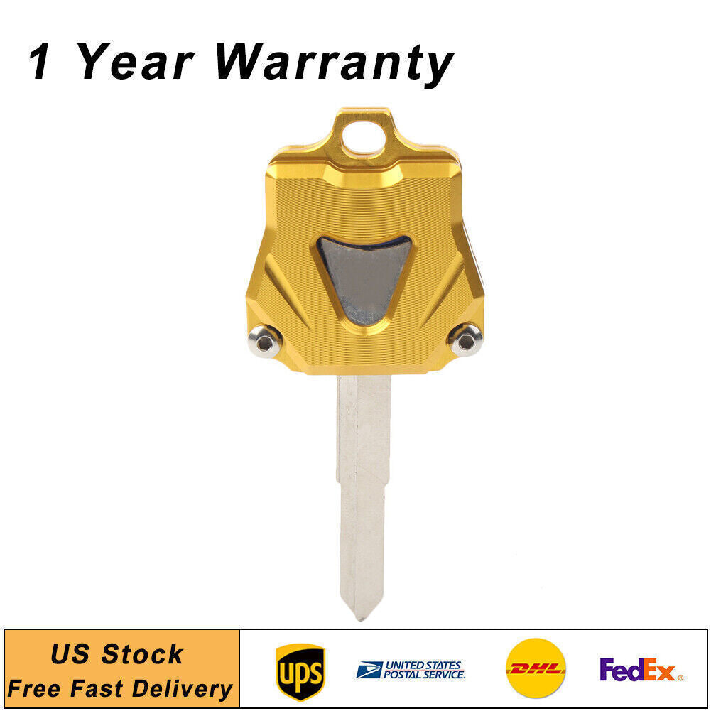 CNC Key Shell Cover Case Fit for Yamaha MT09 MT07 MT10 FZ07 FZ09 FJ-09 Gold Motor US