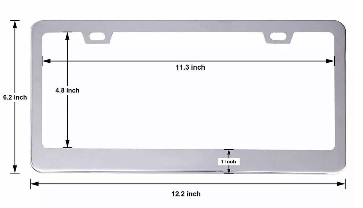 2-piece car license plate frame cover, rear boot screw cap, chrome-plated, suitable for Alfa Romeo