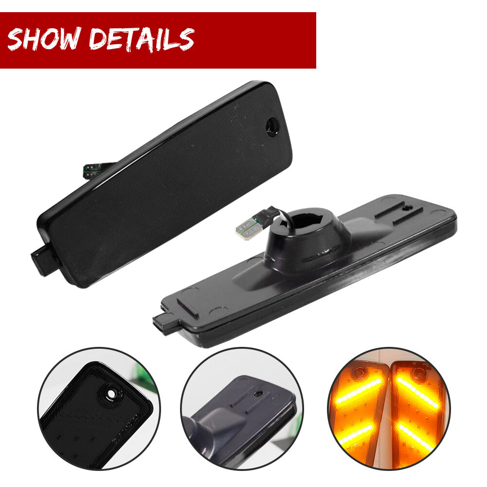 Smoked lens, amber LED rear indicator light, suitable for 2006-2011 for Chevrolet HHR