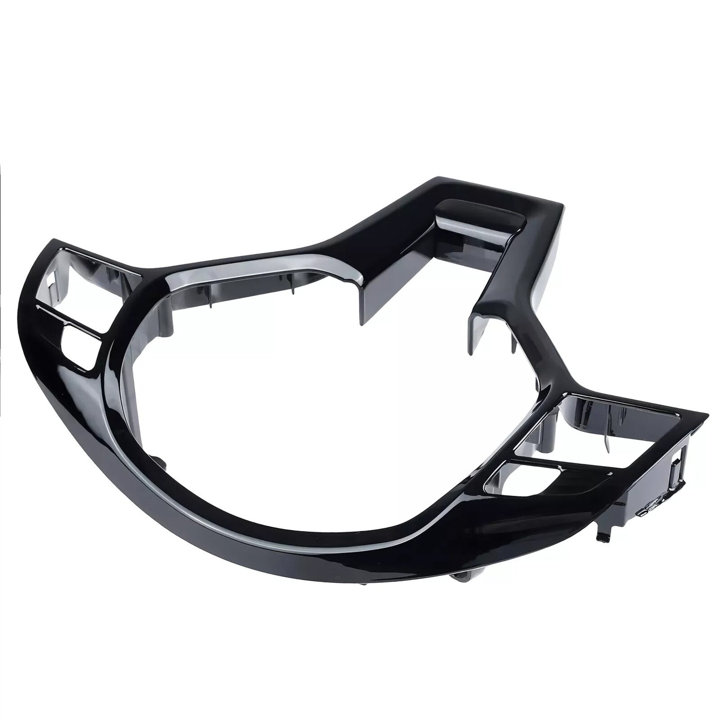 for Mercedes-Benz W204 W212 C E 12-14 Steering Wheel Trim Cover AMG Gloss Black
