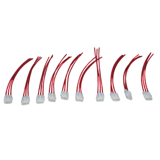 10Pcs Front Turn Socket Connector Harness Repair Kit for Honda Element for Acura TL