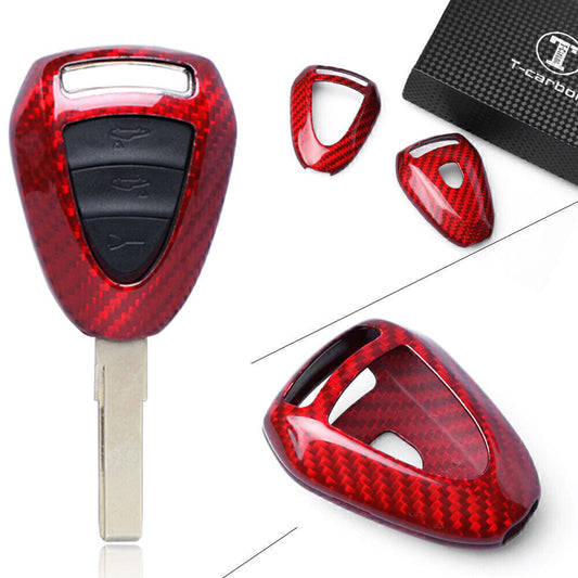 Key Cover Shell 3-Buttons Case Carbon Fiber for Porsche Boxter 911 Cayman