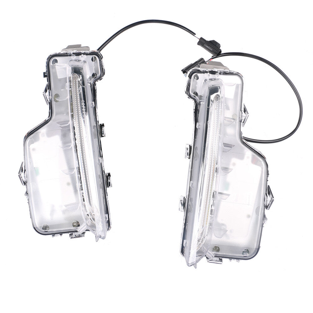 2Pcs Fits for Volvo S60 Front Bumper Light LHRH Clear Lens 2014 2015 2016 2017 2018