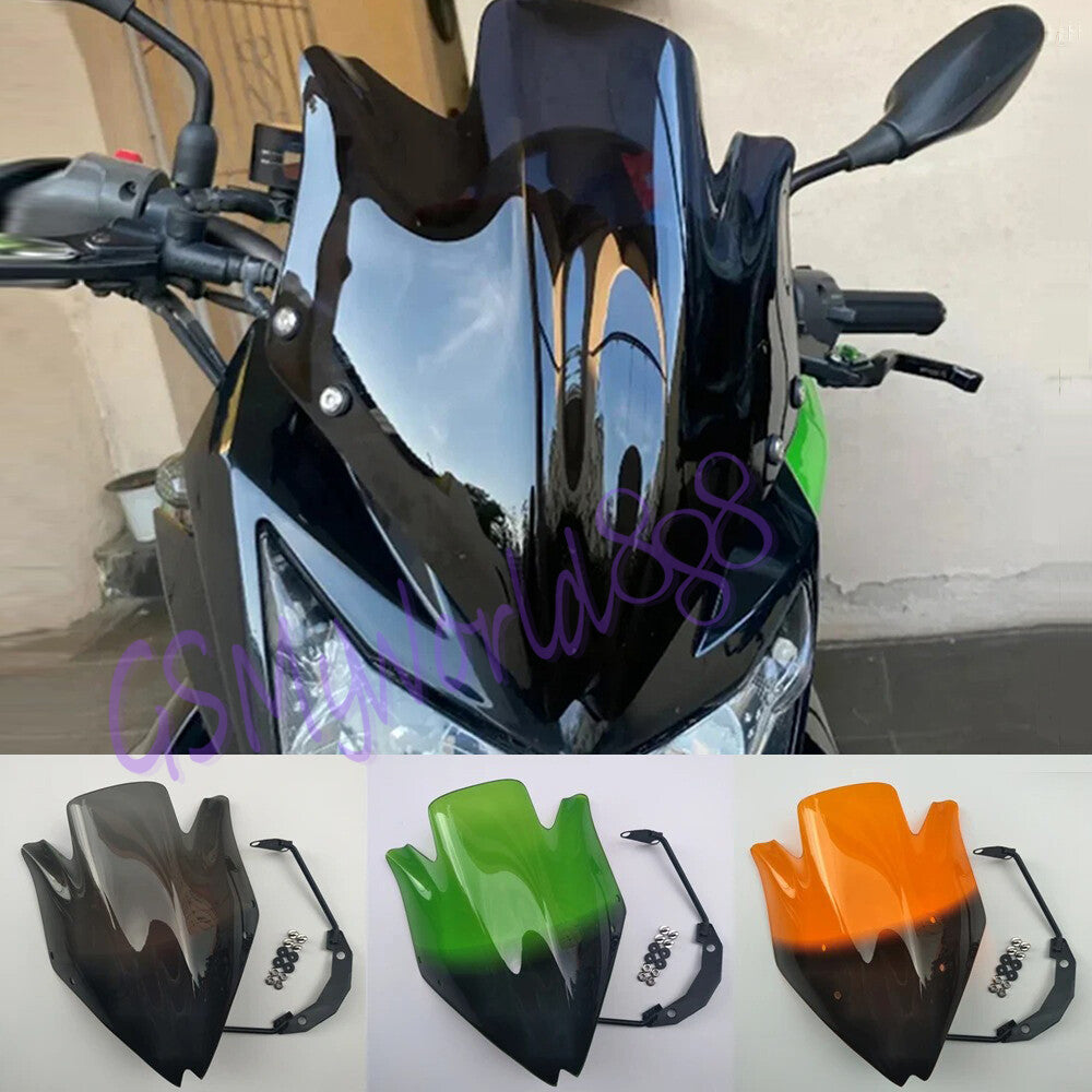 Clear Windscreen Windshield fit for KAWASAKI Z750 Z-750 ZR750L/M Polycarbonate