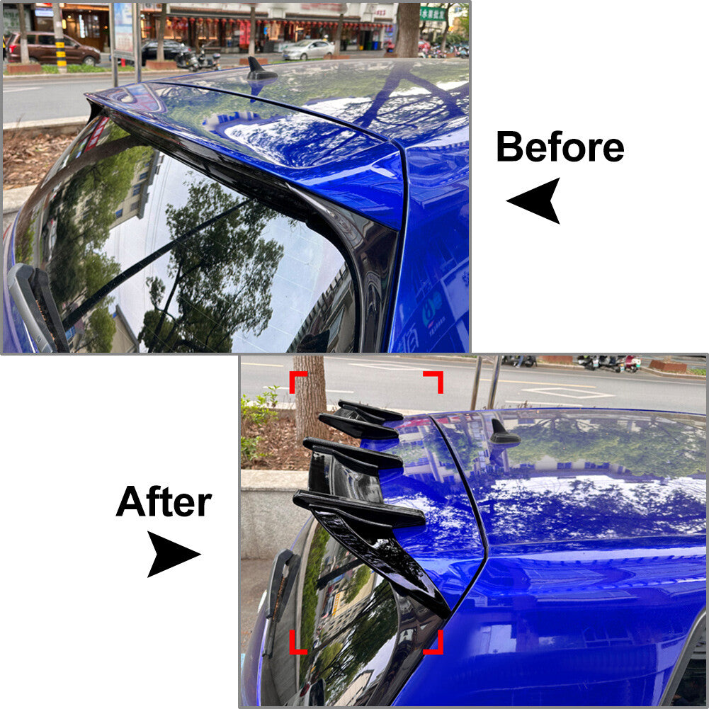 2pcs for VW for Golf MK7 MK7.5 GTD R 2013-2019 ABS Rear Roof Spoiler Wing Lip