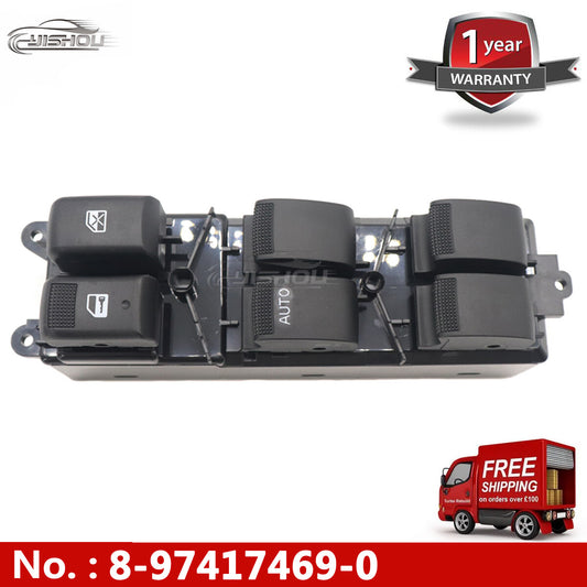 LHD side power window master control switch 8-97417469-0 suitable for Isuzu D-MAX, new.