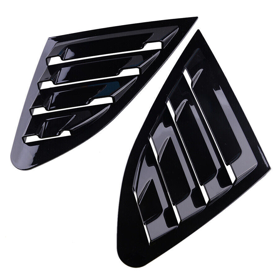 1 Pair ABS Black Side Window Louver Shutter Cover for Chevrolet Malibu 2016-2020