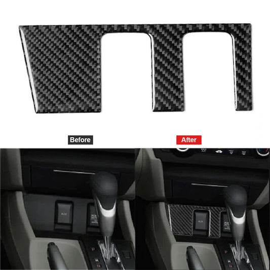 Carbon Fiber Power Outlet Sticker Trim Cover for Honda for Civic Coupe 2013-2015