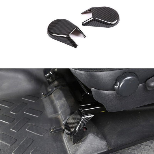 for Toyota FJ Cruiser 2007-2021 ABS Carbon Fiber Front for Seat Base Protect Trim 2X
