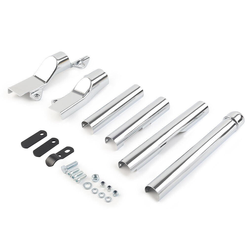 Rear Swingarm Tube Covers Chrome Fit for Harley Davidson Softail 2000-2007