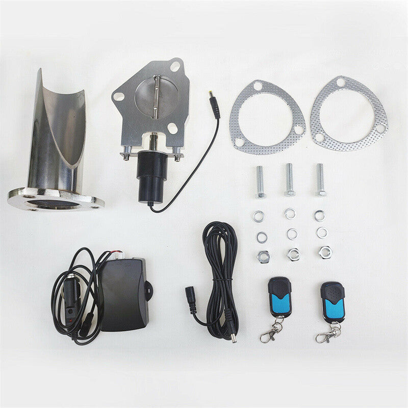 3-inch electric exhaust control self-unloading valve motor exhaust pipe kit with remote switch
