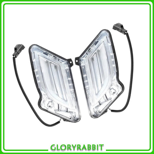 For S60 2011-2013 Left Right LED Front Bumper DRL Daytime Running Light Fog Lamp