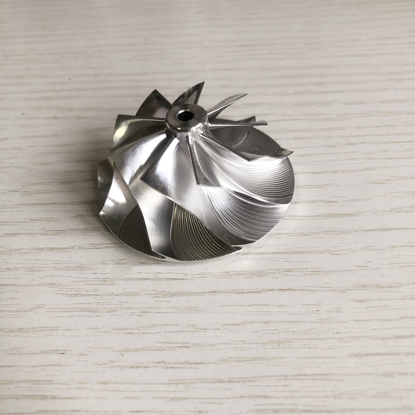 TD03 forward 40.75/56.02 mm 9+0 insert turbine milling/bulk compressor wheel