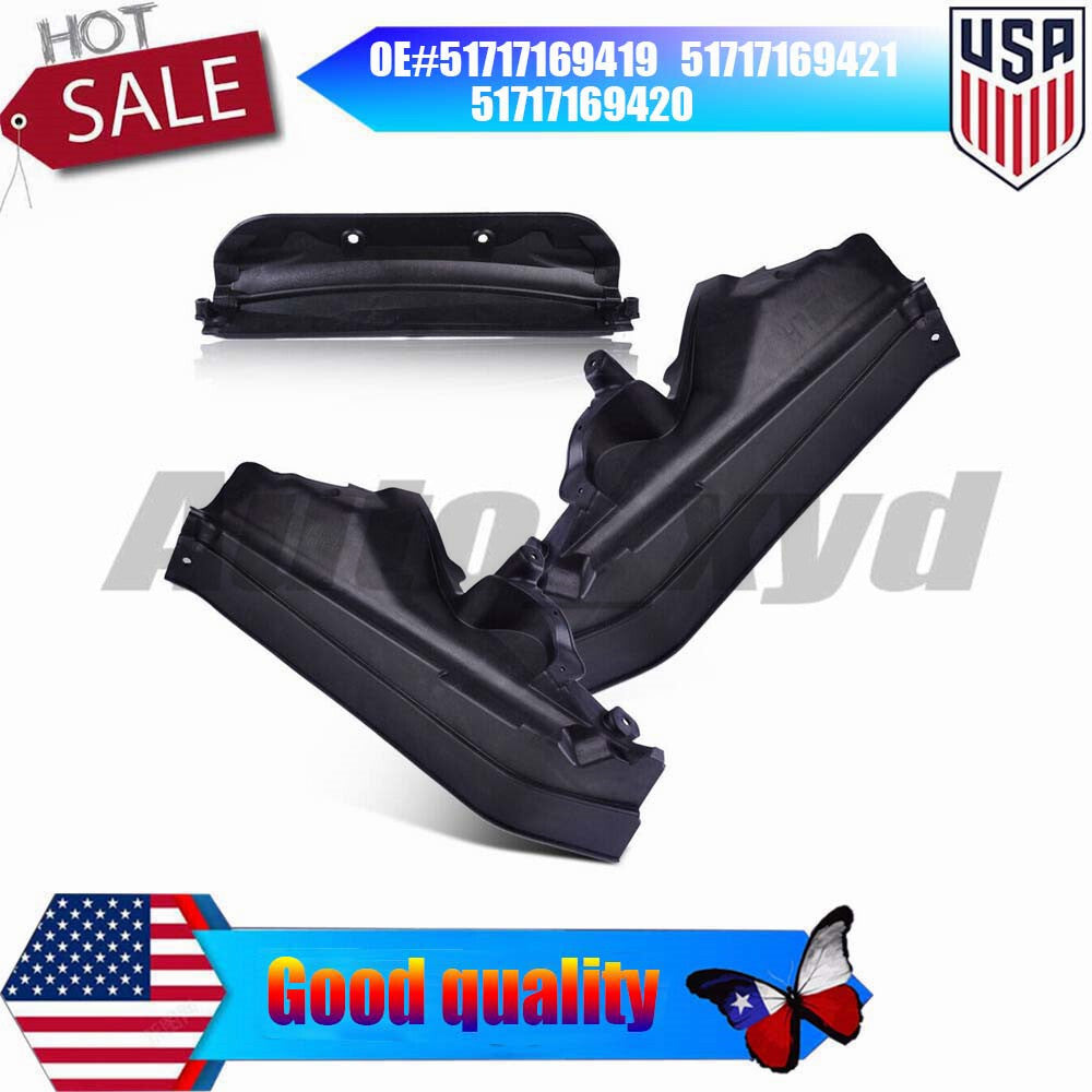 3PCS Engine Upper Compartment Partition Panel Set for BMW X5 E70 2006-2013 07 08