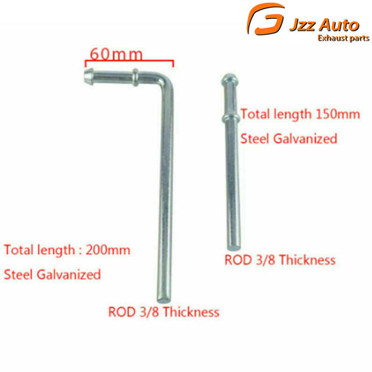 Set 3/8 ROD Straight Weld In Place and 90 Degree Wire Universal Exhaust Hanger