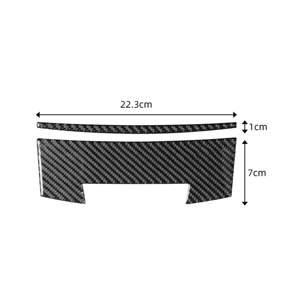 2¡ÁCarbon Fiber Central Control Storage Box Panel Trim for Honda Accord 2013-2017