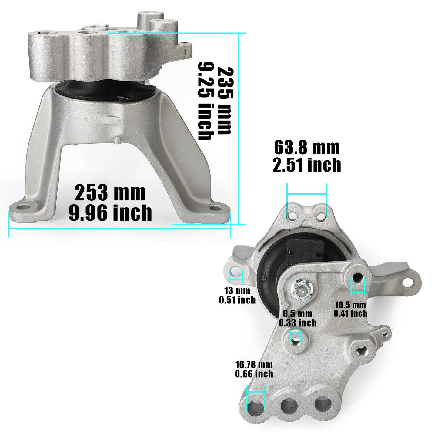 The right engine mount is suitable for Honda CR-V 1.5L (2017-2022), CR-V 2.0L (20-22), and CR-V 2.4L (17-19).