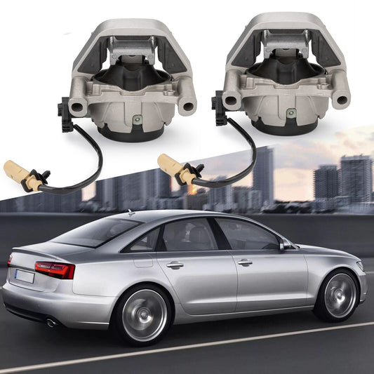 2X Left Right Engine Mounts Mounting for Audi for A6 A7 Quattro 3.0L V6 A/T 12-18