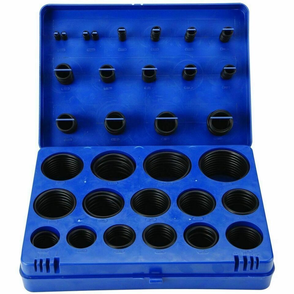 SAE Metric Rubber O-Ring Washer Assortment Set Automotive Storage Case ORing Kit