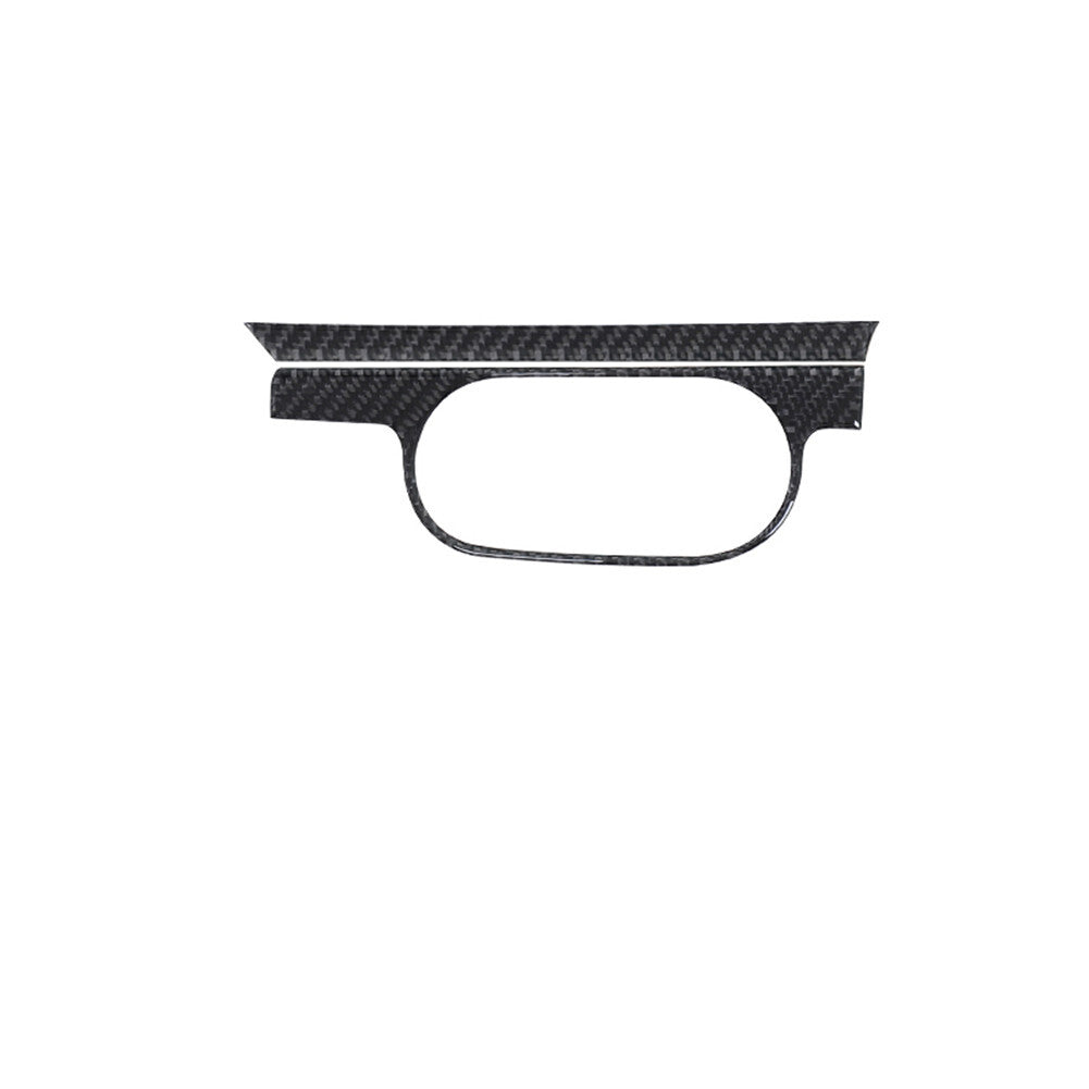2Pcs Carbon Fiber Lighting Control Frame Cover Trim for Porsche 718 2016-2022