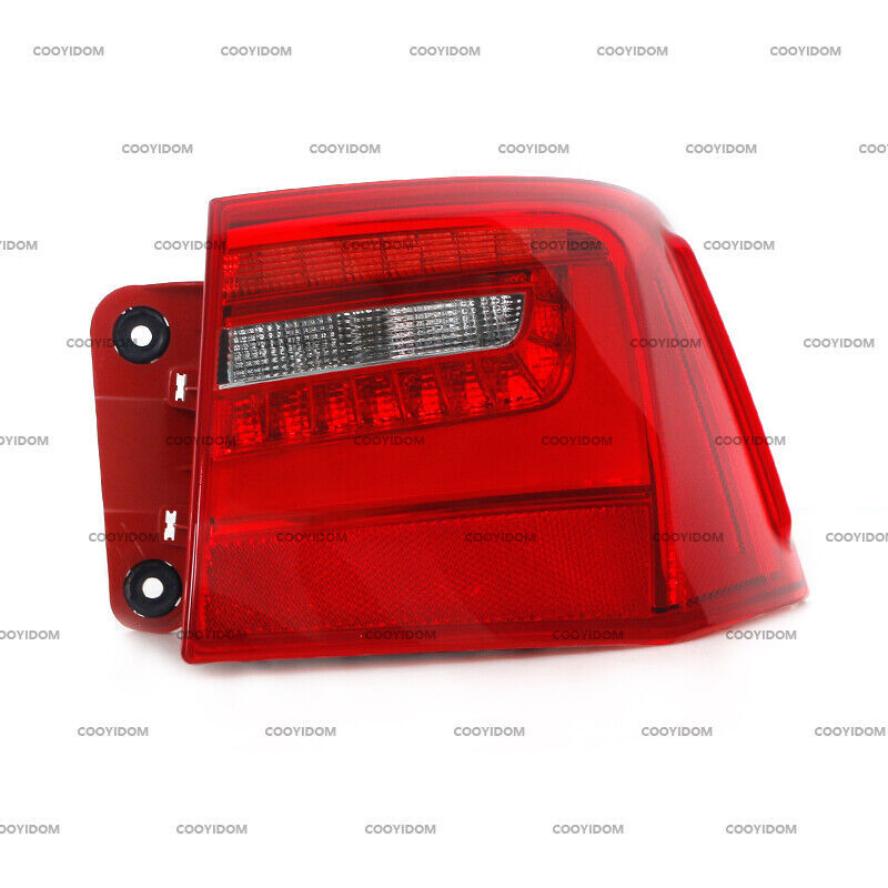 One-piece left outer LED taillight and brake light assembly for Audi A6 2012-2016.