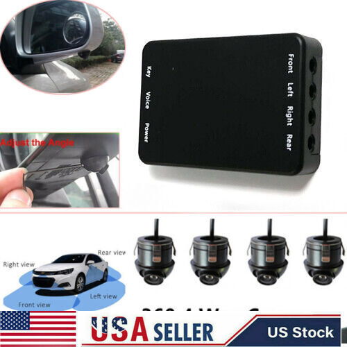 Car Parking Panoramic View Rearview Camera System 360 Degree View 4 Way Cameras