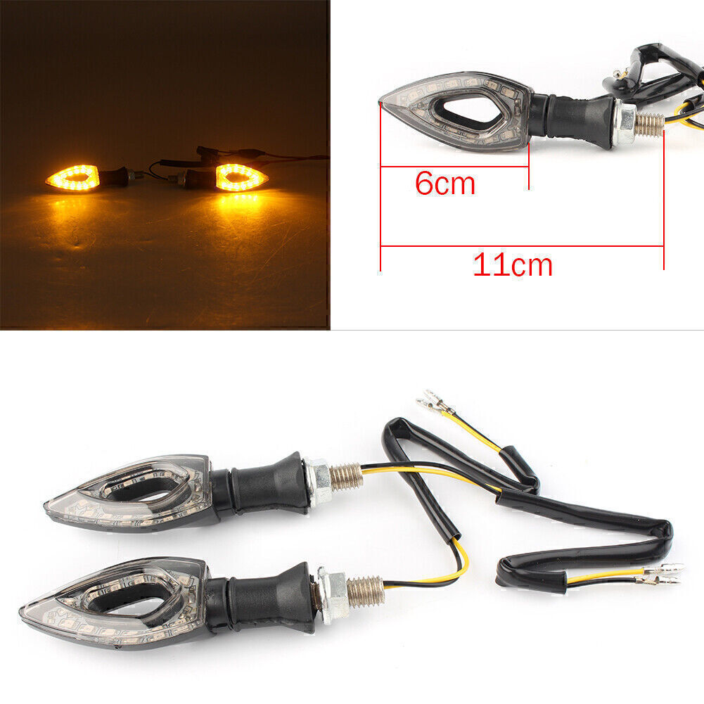 Universell Motorrad Bernstein Indikator Blinker Blinklicht Vordere  Hinten