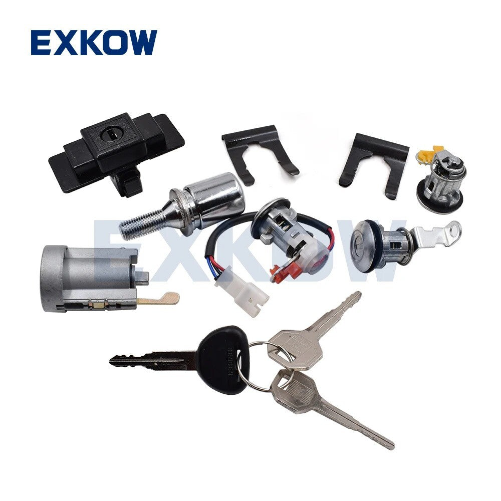 Lock Cylinder Key Set for Mitsubishi Pajero II 1990-2004 V20 V30 V40 MR259766